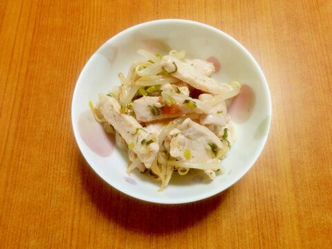 豚肉の梅もやし和え